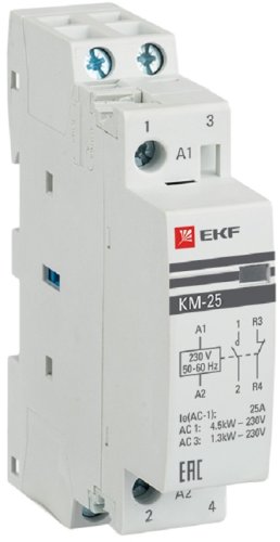 Контактор модульный EKF PROxima КМ 1п 2НЗ 25А 230В АС картинка